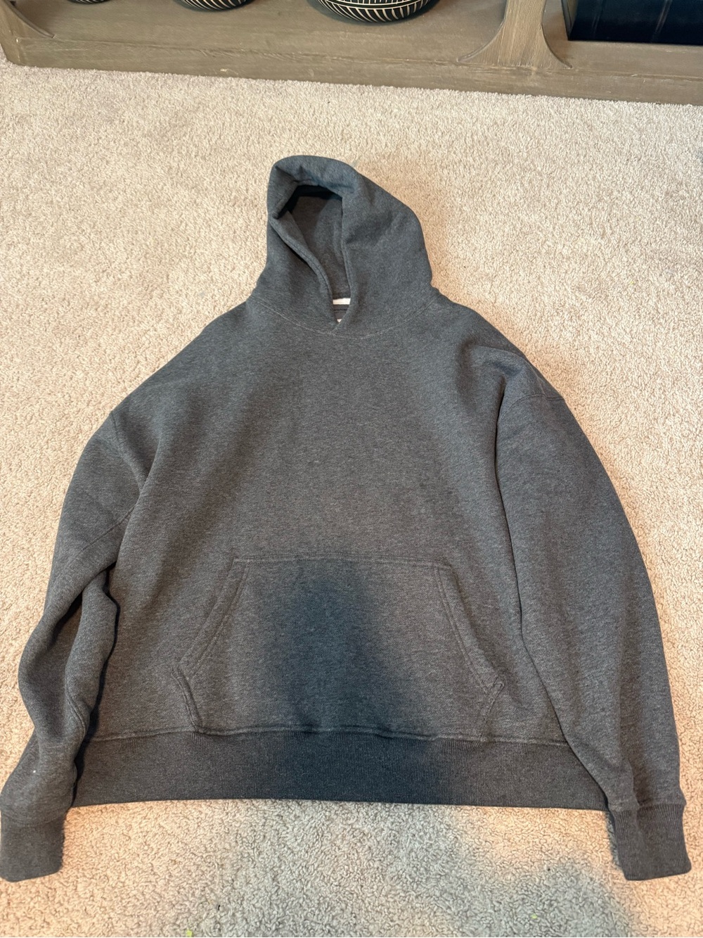 Abercrombie & Fitch Charcoal Gray Pullover Hoodie